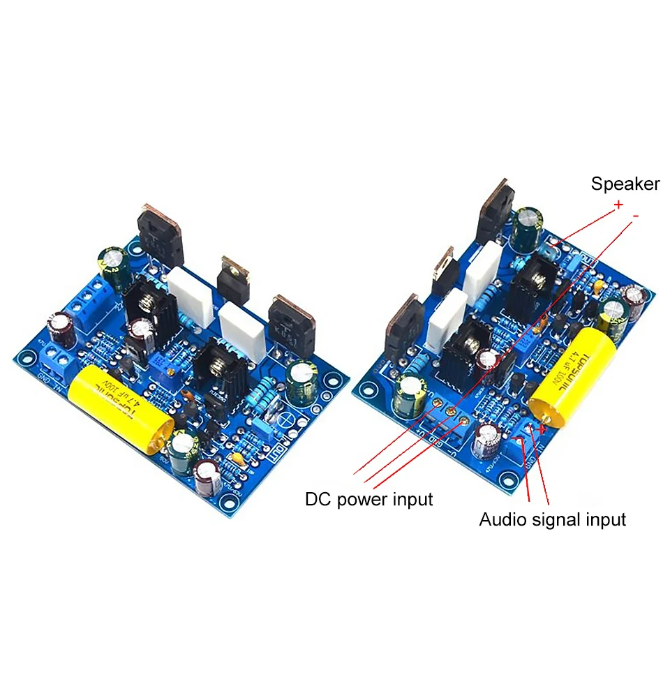 AIYIMA 1 пара силовой платы Amp K851 FET класса A аудио усилитель доска 100Wx2 мини-усилитель для динамика домашний звуковой кинотеатр