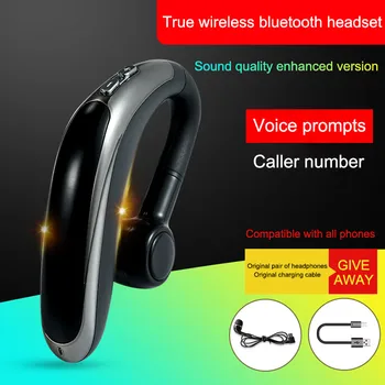 

H500 Bluetooth Earphone Wireless Headphone Hook Design Comfortable Mobile Phone Alternate Earbud For Phone iPhone xiaomi Samsung