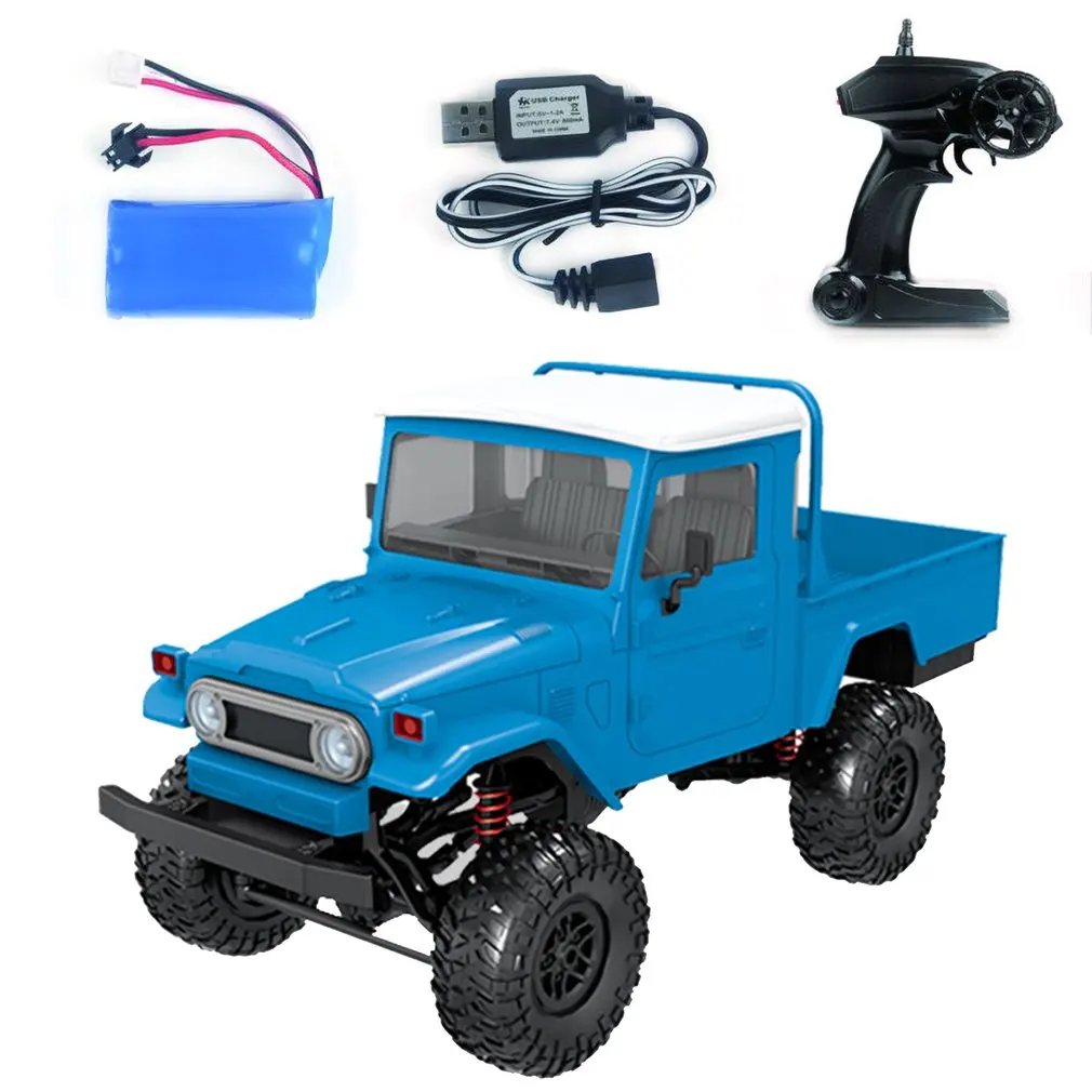 1:12 4WD MN-45/MN-45K радиоуправляемая гусеничная машина 2,4G пульт дистанционного управления большая ножка внедорожный гусеничный военный автомобиль модель RTR игрушка для детей подарок - Цвет: MN-45 Blue