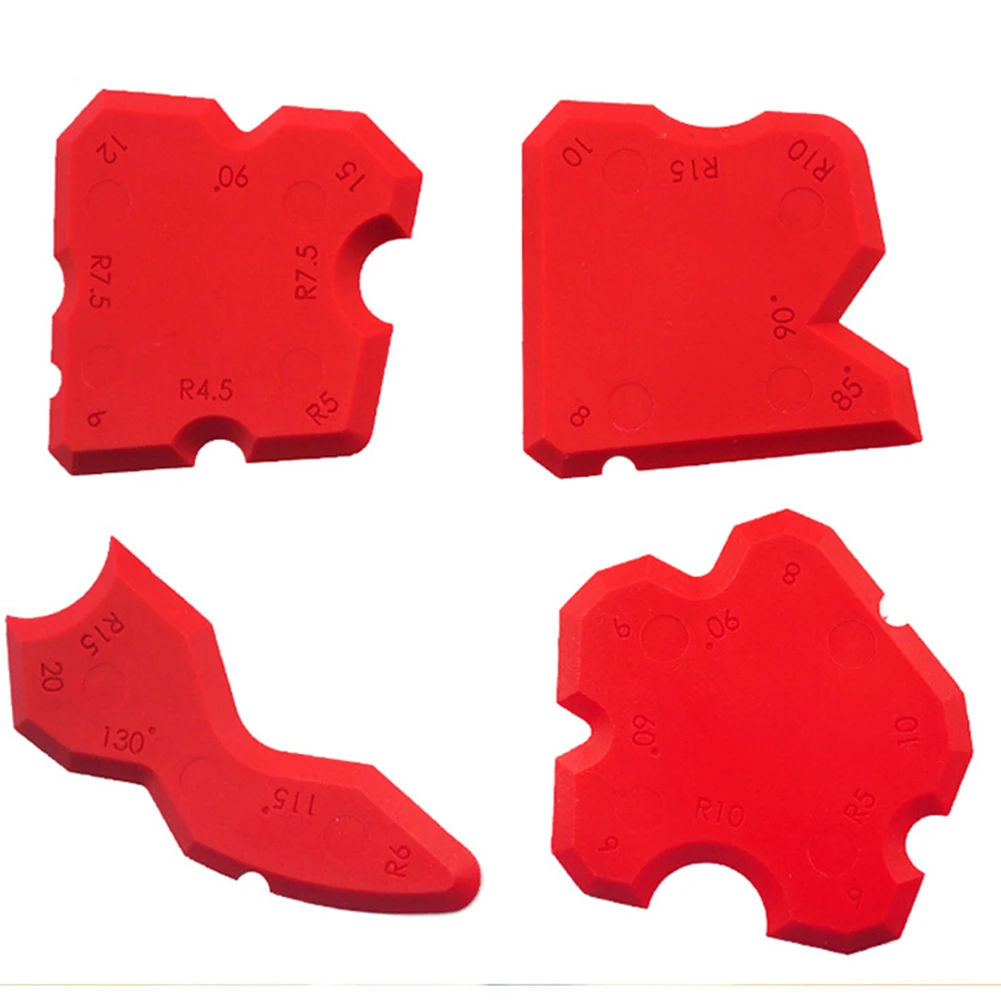 

4Pcs Applicator Tool Kit Caulking Scraper Profiling Silicone Sealant Grouting Line Joint Smoothing Corner Finishing
