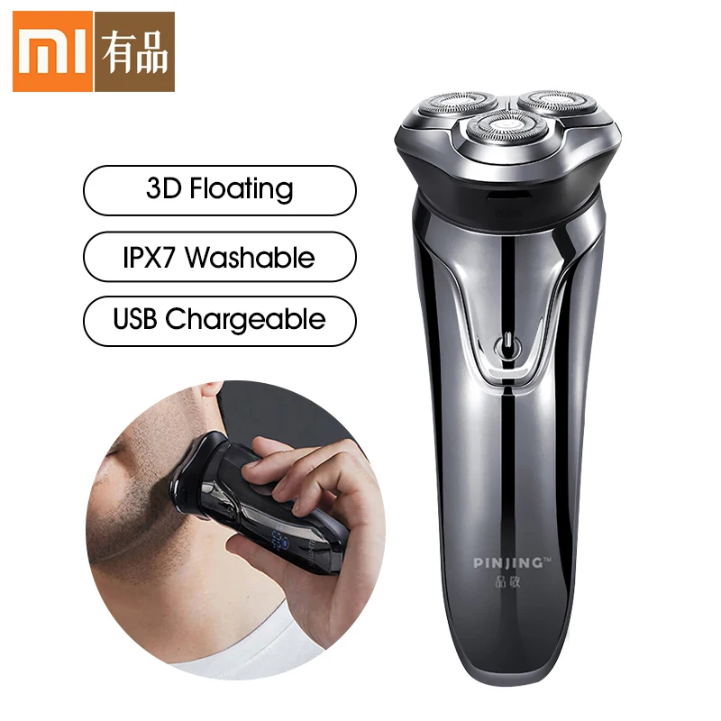 

Xiaomi Electric Shaver for men Razor shaving machine Washable USB Rechargeable Wireless 3D Smart Control Shaving Beard Machine 5