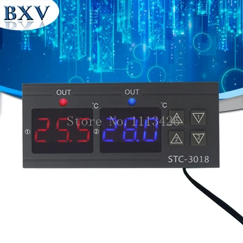 

Intelligent Digital Temperature Controller Thermostat Thermometer Thermo regulator Incubator Relay Output KT1210W STC-3018 BXV