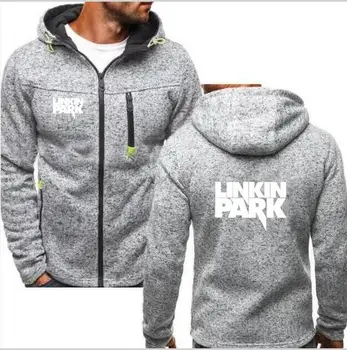 

2019 fashion brand top Linkin Park hoodie long sleeve warm riverdale hooded zipper shirt casual men's sweatshirt