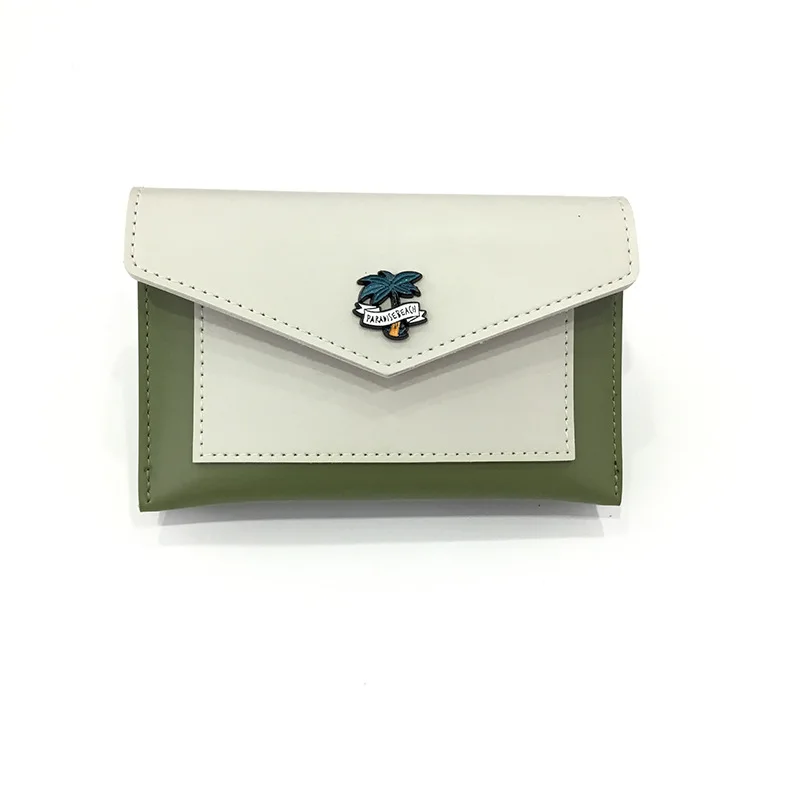 

Korean version of the short two-fold wallet women's envelope multi-functional card bag wallet pocket wallet.