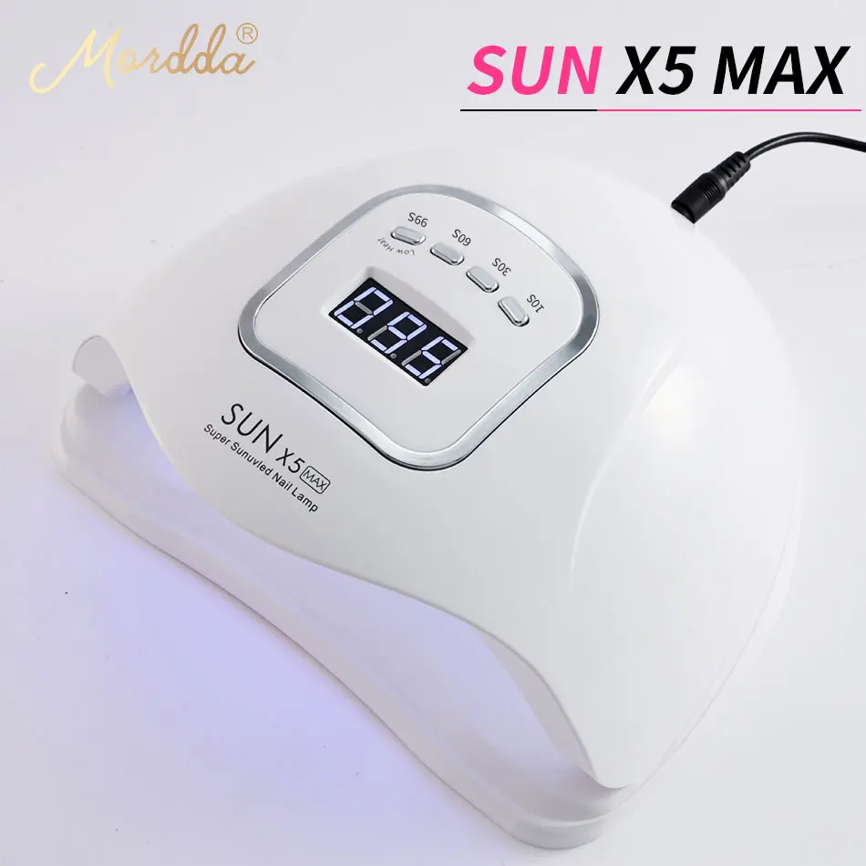Сушилка для ногтей MORDDA Sun X5 MAX 80 Вт гелевая лампа всех видов гель лака УФ