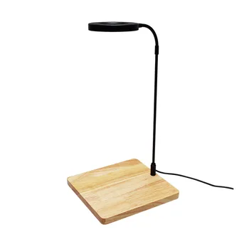 

Heat Insulation Home Aquarium LED Light Potted Plants Full Anti Insect Miniature Landscape USB Powered With Wood Board