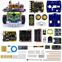 Keyestudio Desktop Mini Bluetooth Smart Robot Car Kit V3.0 for Arduino Robot STEM/Support Mixly blocks coding