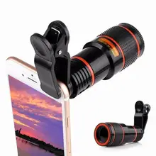 

Universal 12X HD Zoom Telescope Phone Camera External Telephoto Lens with Clip Lightweight Portable Telephoto Lens For Travel