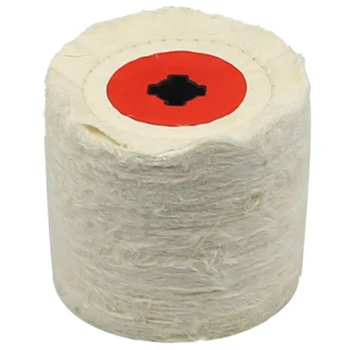 

1 Piece 120x100x19Mm + 4 Groove, Cotton Cloth Polishing Buffing Wheel for Metal Finishing
