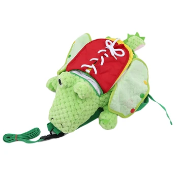 

Classic Cute Animal Crocodile Backpack Creative Children Multifunction Green School Backpacks Small Backpack