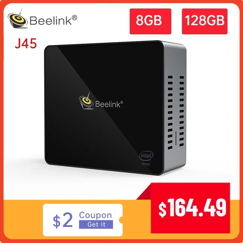 Beelink J45 Мини ПК Intel Apollo Lake Pentium J4205 8 Гб RAM 128 ГБ ROM 2 4G/5 8G WiFi BT4.0 поддержка 4K H.265 1000