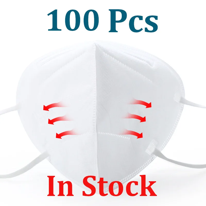 

100Pcs Mask Protection Face Mouth Masks Anti Virus Dust Bacteria Proof Filter Mask Particulate Filtration Anti-sneeze Safe Work