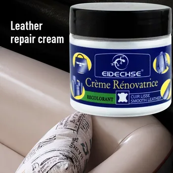 

Multifunction Leather Vinyl Repair Filler Compound Cream for Leather Restoration Cracks Burns Car Seat Sofa Holes can CSV