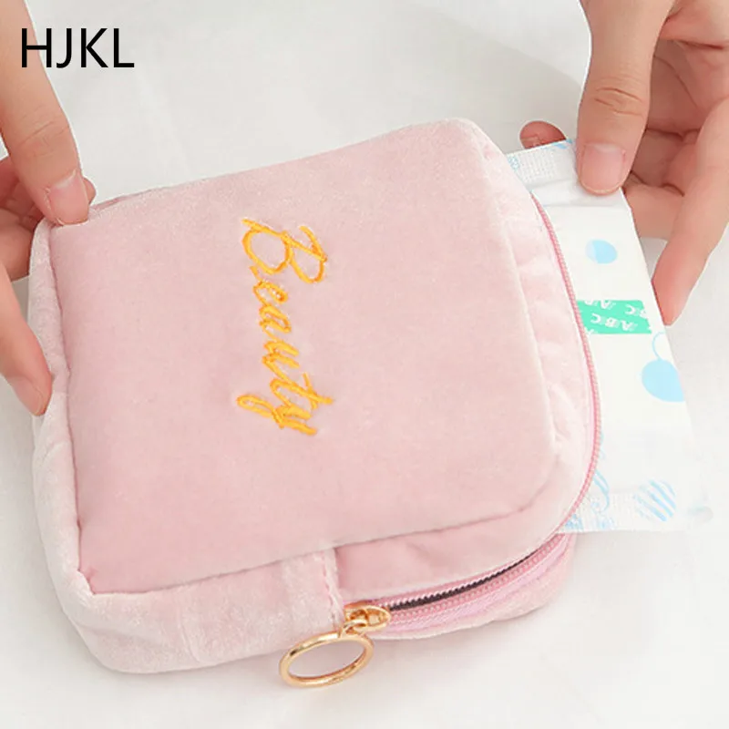 

Lady Napkin Sanitary Bag Women Portable Sanitary Pad Storage Bag Coin Key Organizer Cosmetic USB Data Cable Sort Out Pouch 2020