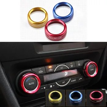 

3PCS/SET Air Conditioning Heat Control Switch knob AC Knob Case For Mazda CX-5 CX5 2014 2015 New Car Styling