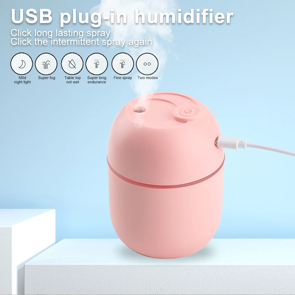 Humidificador USB Difusor de Aroma con Luz Led Esencia Manzana