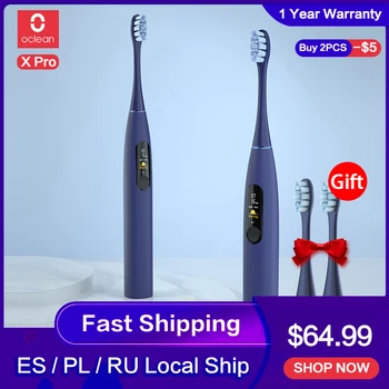 

New Global Version Oclean X Pro Electric Toothbrush Touch Screen IPX7 Fast Charging Smart Sonic Electric Toothbrush Adult