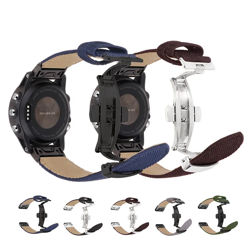 Высококачественный ремешок для часов Garmin Fenix 5X5 Plus 3 3HR 6S S60, быстросъемный нейлоновый браслет для Garmin Fenix 5 Band