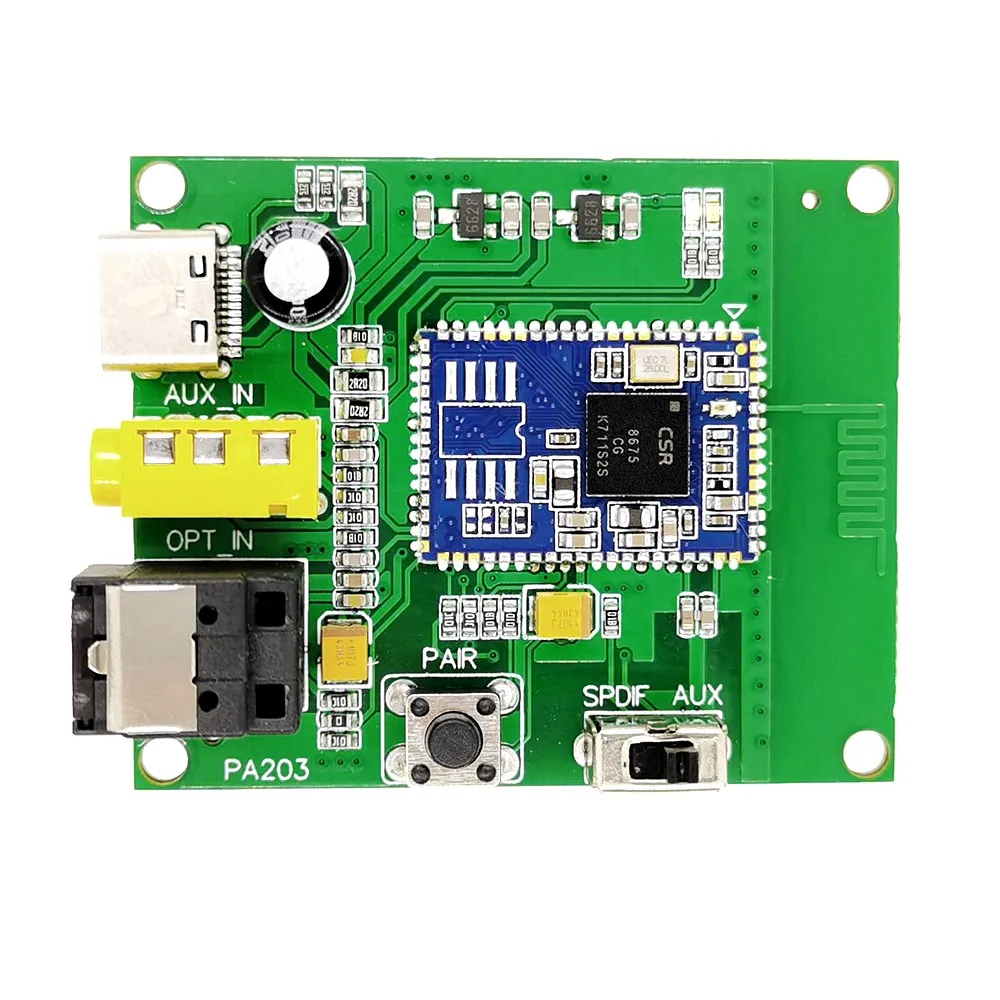 

Модуль аудио передатчика Bluetooth HIFI5.0 без потерь CSR8675 волоконно-оптический передатчик aptx-hd передатчик