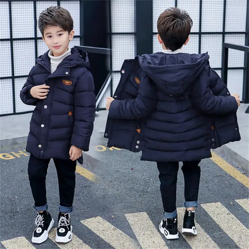 Winter Children Jacket&Coat For Boys New Arrivals Fashion Hooded Outwear Kids Down Coat Padded-Cotton Boy Clothes Outwears