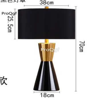 

Ngryise 1Pcs A Set Luxtry Black Gold Ceramic American Simple lamp
