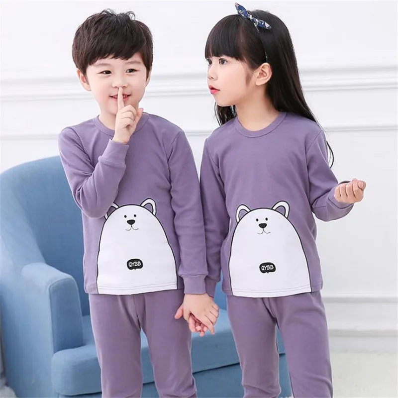 

Cotton Kids Pajamas Boys Girls Pyjamas Long Sleeve Homewear Clothing Set Toddler Nightwear Bathrobe Children's Christmas Gifts