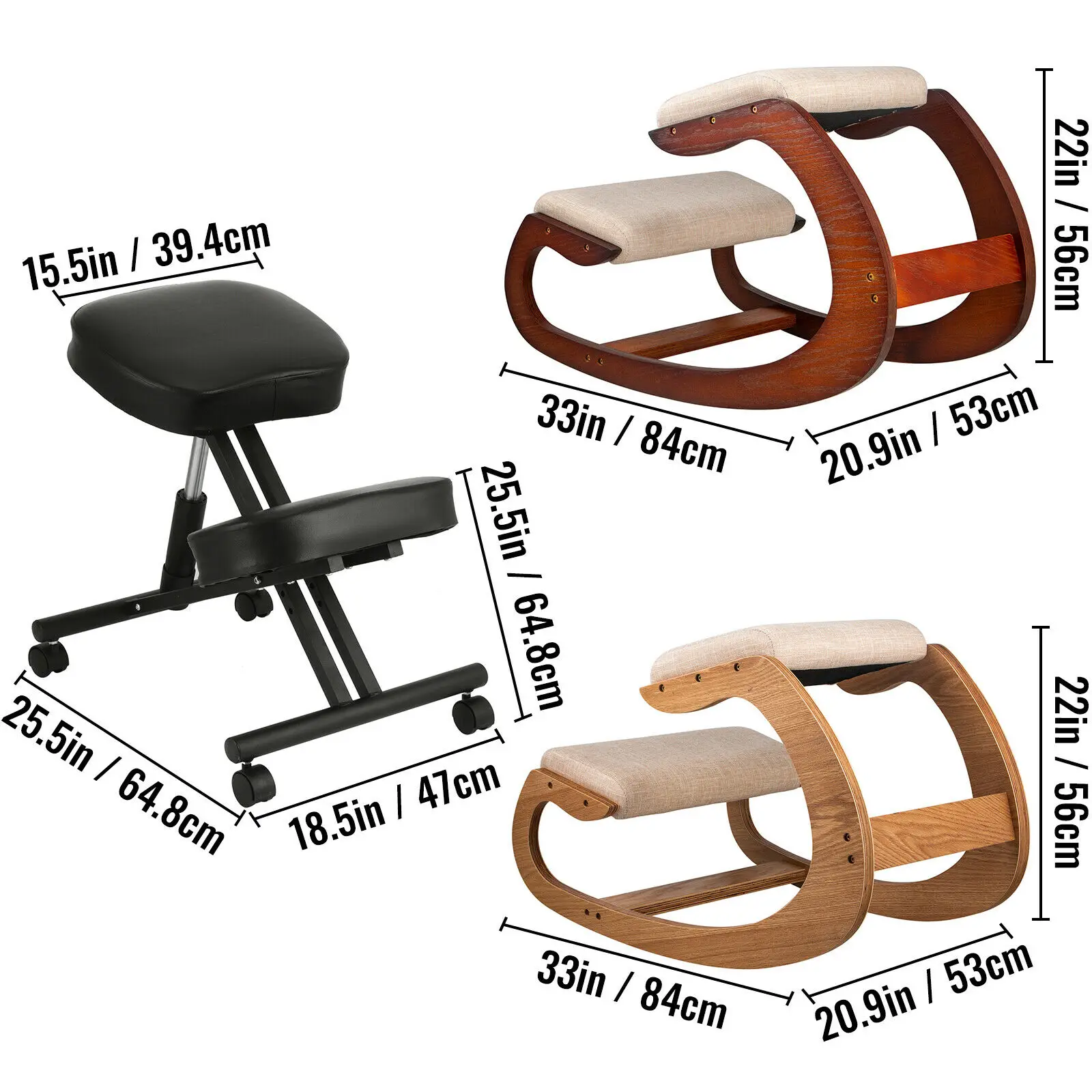 study chair Ergonomic Kneeling Chair Heavy Duty Better Posture Kneeling Stool Office Chair Home for Body Shaping Relieveing Stress Meditatio reception desk