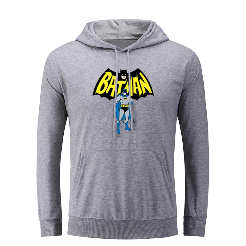 DC супергерой Брюс Уэйн Бэтмен Толстовка Счастливый Хэллоуин черная летучая мышь Мужская графическая Толстовка струны пуловер с капюшоном Рождественский подарок