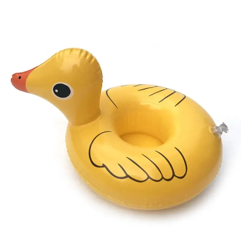 6Styles Mini Yellow duck Flamingo Inflatable Water Swimming Pool Drink Cup Stand Holder Float Party Toy For Beverage Bar Coaster | Спорт и