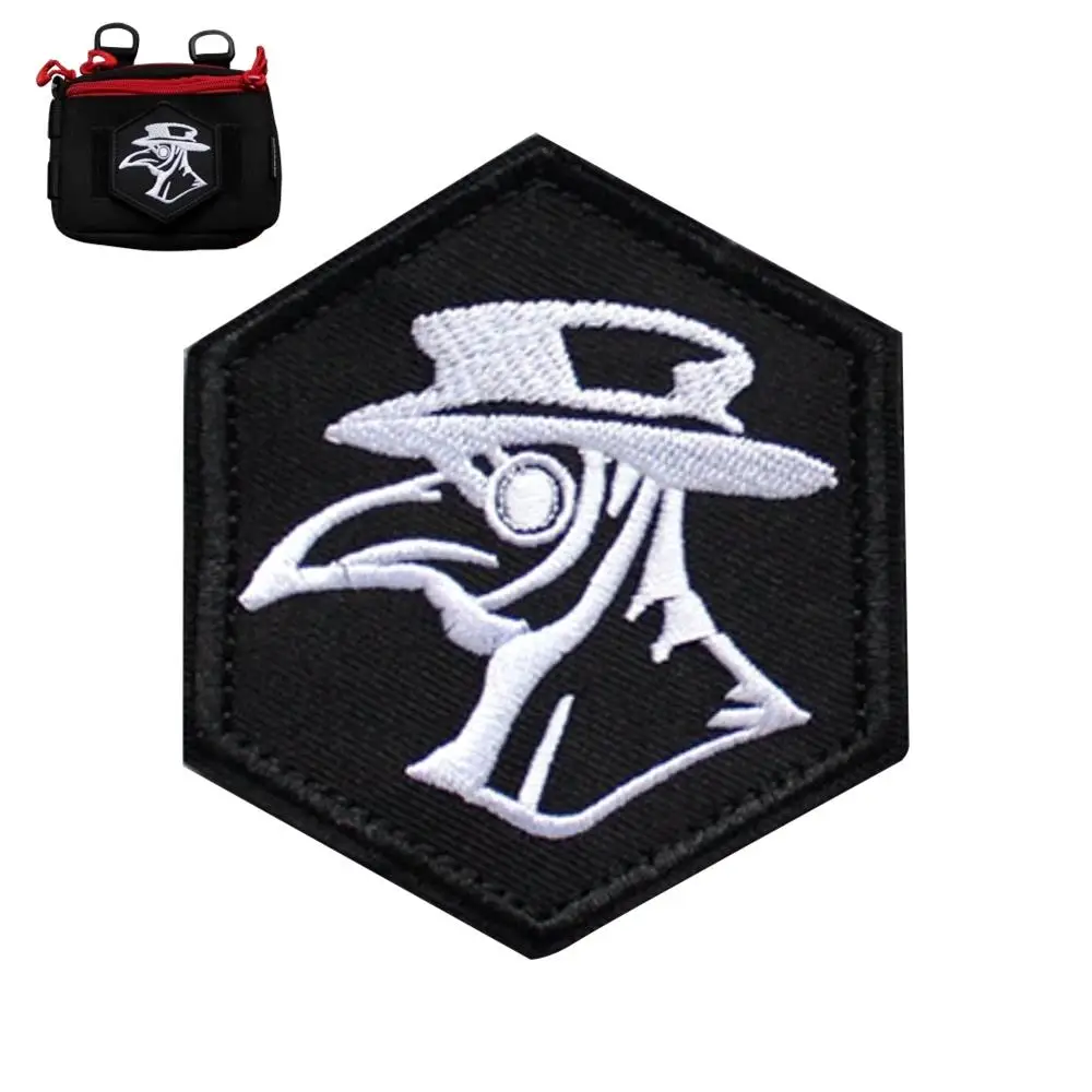 Plague Doctor EMBROIDERED Patch Sew On//Iron On Free Shipping In Canada
