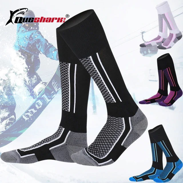 US $2.98 Men Women Children Long Skiing Socks Winter Warm Snowboard Stockings Hiking Skating Cycling Thicker