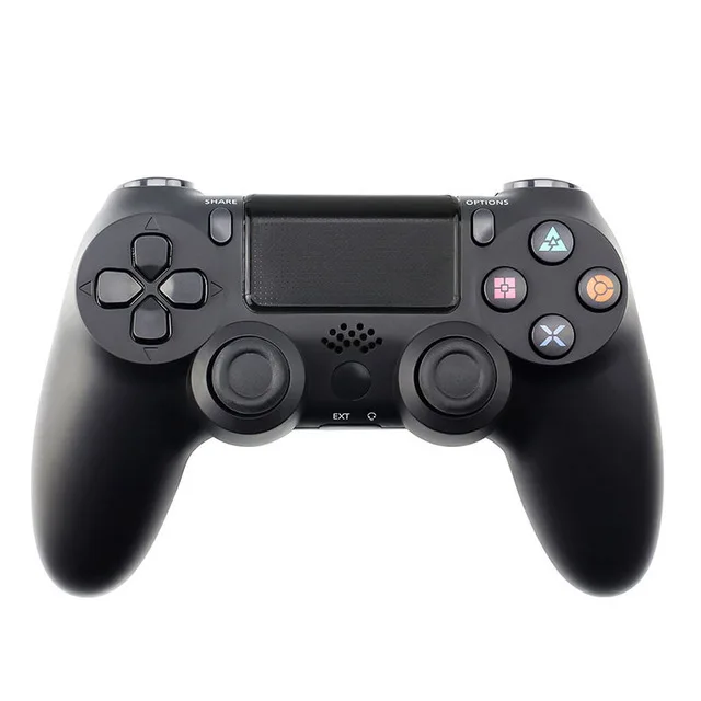 Беспроводной/проводной джойстик Bluetooth для игрового контроллера PS4 для консоли Mando PS4 для геймпада Playstation для аксессуаров PS3 - Цвет: Black