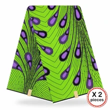 Анкара африканская ткань 12 ярдов Хлопок Нигерия стиль шитье Африканский Воск Печать Ткань Гана для свадебная одежда платье 91825