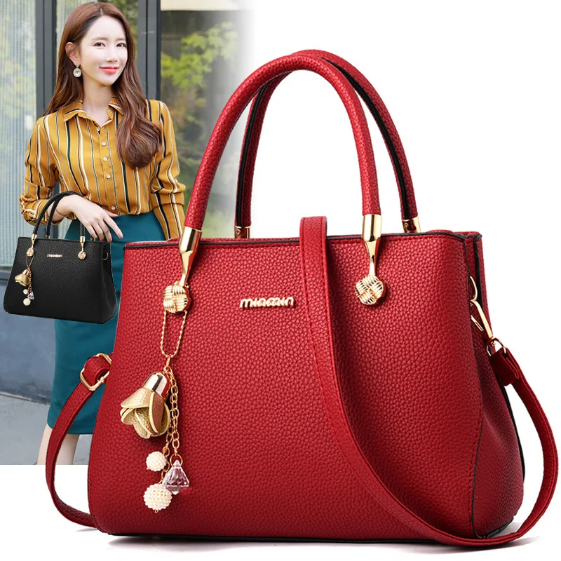 

High quality women's bag new Joker handbag Korean atmosphere shoulder Messenger bag