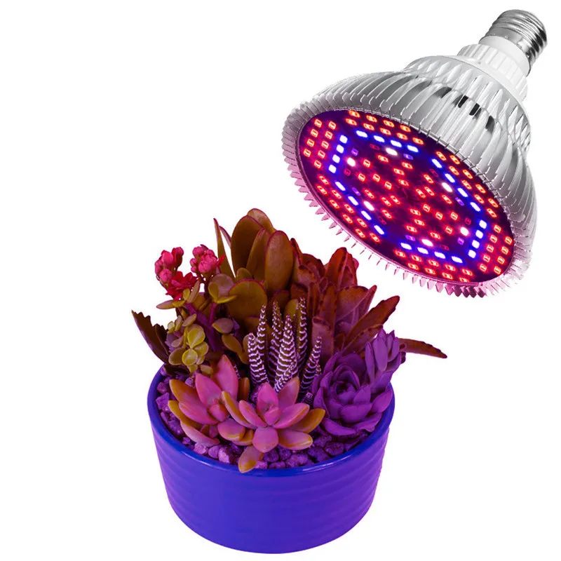 

100W LED Grow Light Bulb - Full Spectrum Lamp for Indoor Plants Garden Flowers Vegetables Greenhouse Hydroponic Growing E27