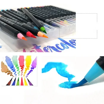 

20 Colors Calligraphy Brush Lettering Pen Metallic Color Painting Marker for Card Making DIY Photo Album