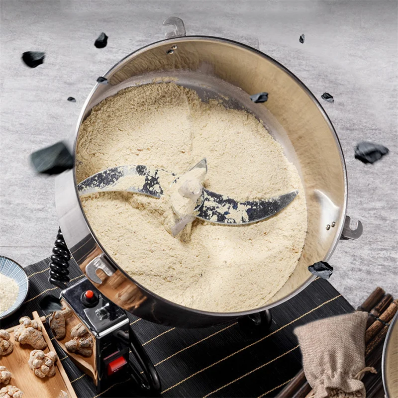 4500G Commercial Grain Grinder High Speed 220V Cereals Medicinal Materials Spices Powder Crusher Stainless Steel Coffee Grinder 2