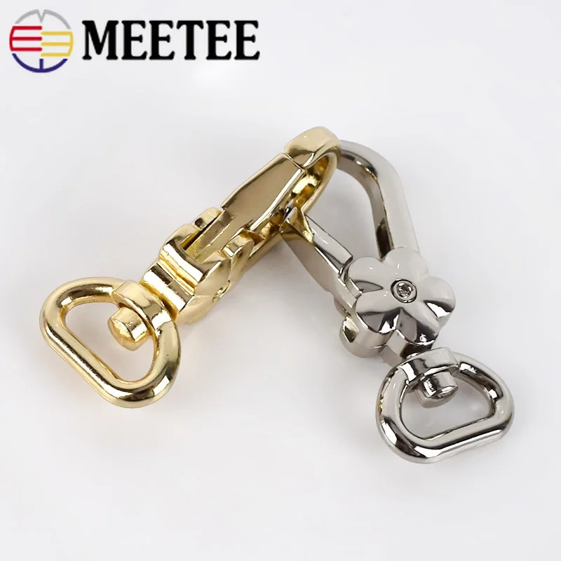 10/30 шт Meetee 44*12 мм металлическая сумка с карабином Пряжка для собаки пряжка ремня