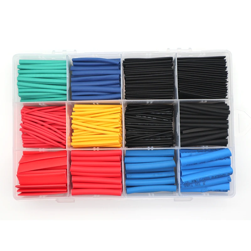 

560pcs2:1 Polyolefin Shrinking Assorted cable cover tube Wire Cable Cementitious shrinkage Insulated Sleeving Tubing Kit