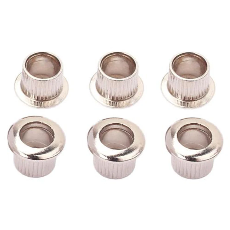 6 Stücke 8mm Metall Guitar Tuner Umwandlung Bushings Adapter Ferrules Knob Nut
