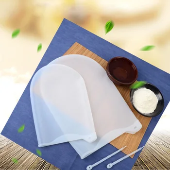 

Silicone Kneading Dough Bag Non-stick Squeeze Dough Mixing Bags Bakeware Cooking Tool for Bread Pastry Pizza (Large Size)