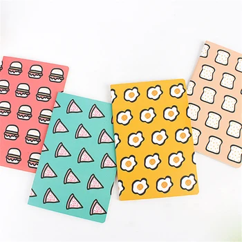 

B5 Lovely Notebook Japanese Comic Food Ruled Journal Student School Supplies Kawaii Planner Notepad Diary Planner Stationary