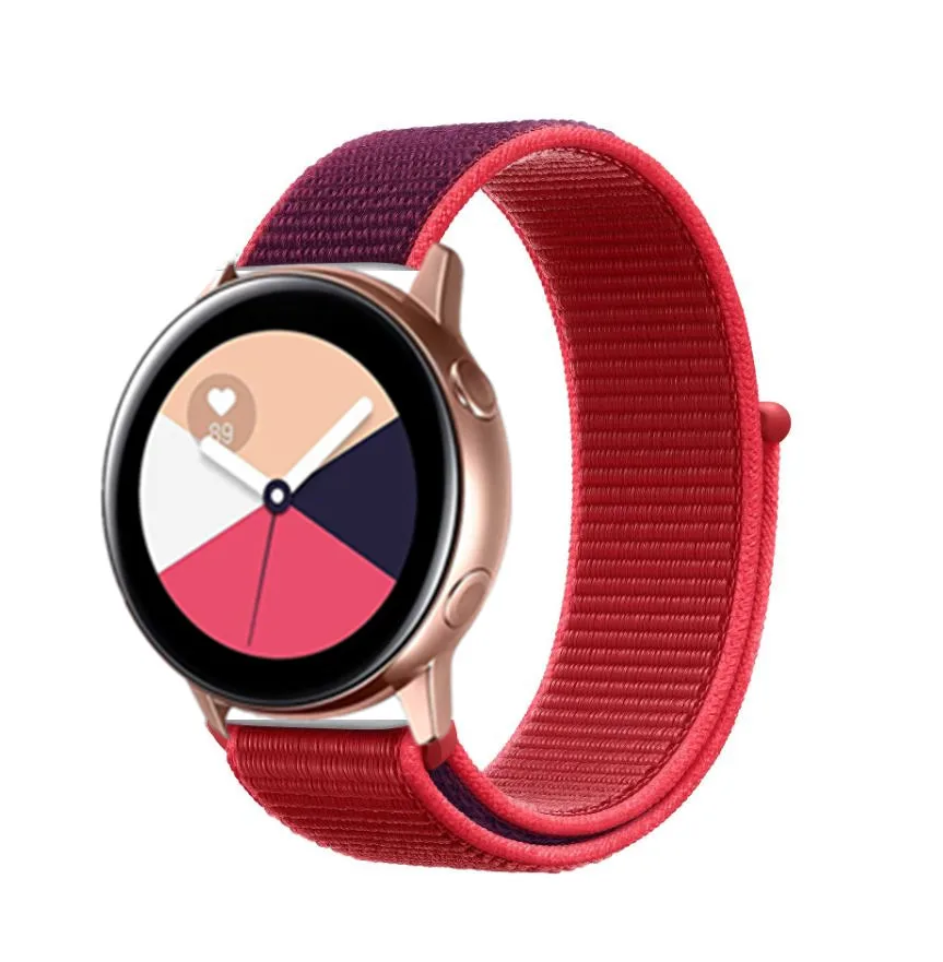Переключатель, нейлоновый ремешок для наручных часов Xiaomi huami amazfit bip huawei часы GT 20/22 мм, ремешок для samsung Шестерни S3/S2 galaxy Watch active2 42 мм 46 мм