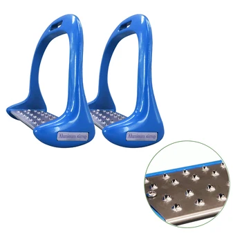 

1 Pair Equestrian Safety Treads Durable Anti Slip Aluminium Alloy Saddle Outdoor Sports Thickened Riding Pedal Horse Stirrups