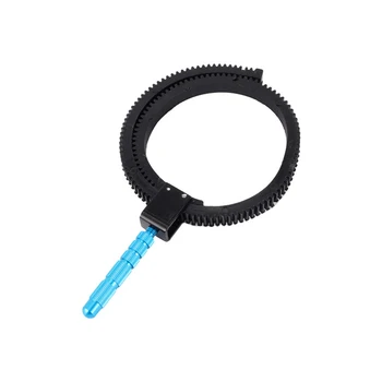 

Camera Accessories Adjustable Rubber Follow Focused Gear Ring Belt with Aluminum Alloy Grip for DSLR Camcorder Camera