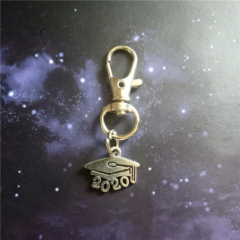 

Graduation Keychain, 2020 Graduation Jewelry, Antique Silver Color Charm Keychain, 2020 Graduate Key Ring, Friendship Gift
