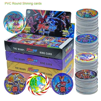 

Takara Pokemon Altman Ultraman Round Cards Identity PVC Shining Card Plastic Flash Cards for Kids Toys Christmas Gifts