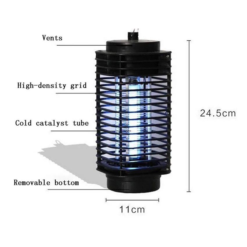 Mosquito Killer Lamp 110V 220V UV Electronic Mosquito Killer Lamp Insect Fly Bug Trap Zapper Anti Mosquito Bedside Night Light Lantern Repellent