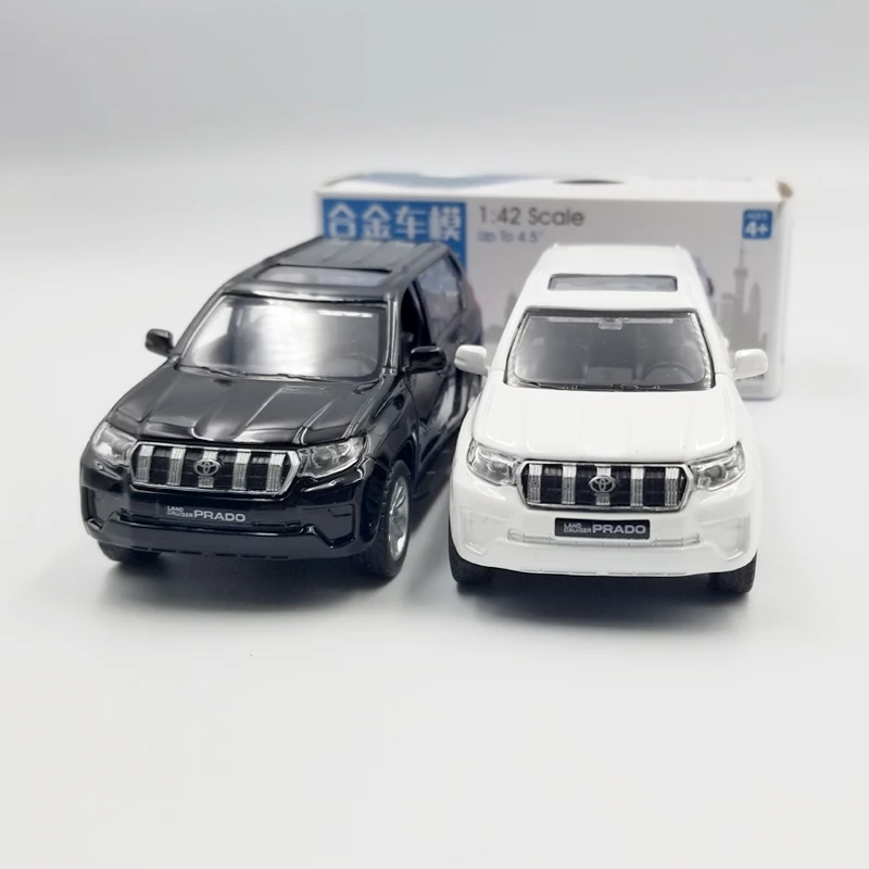 Весы для Toyota Prado внедорожники из сплава 1:42 металлическая модель литья под