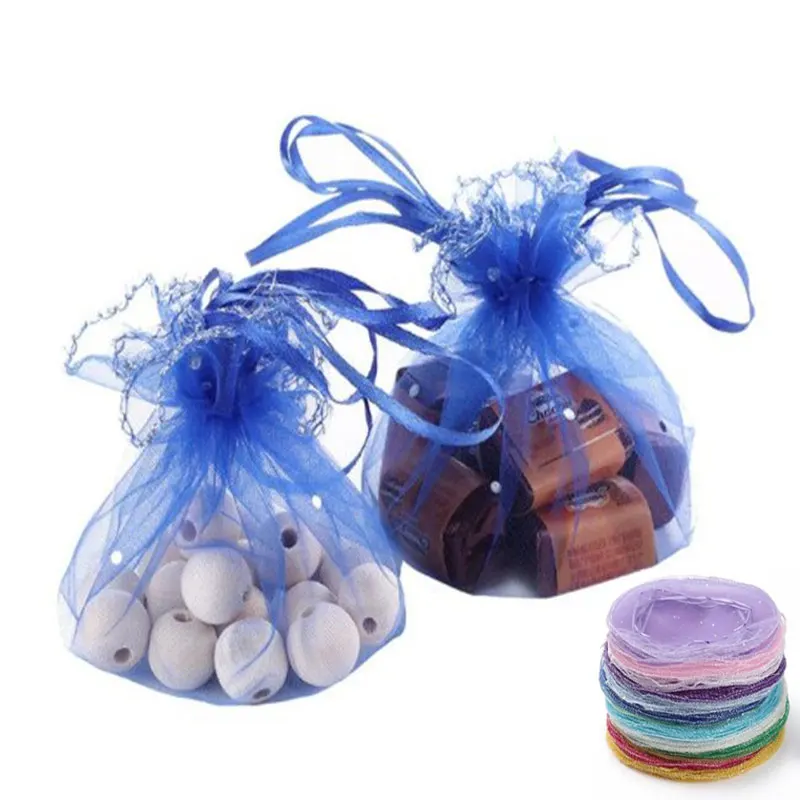 10 шт. круглые мешочки из органзы на шнурке|Подарочные сумки и упаковка| |